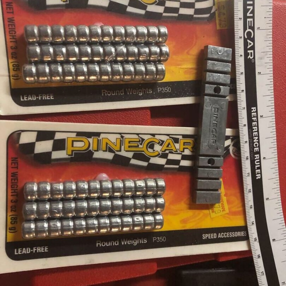 Pinewood derby car weights - Picture 2 of 5